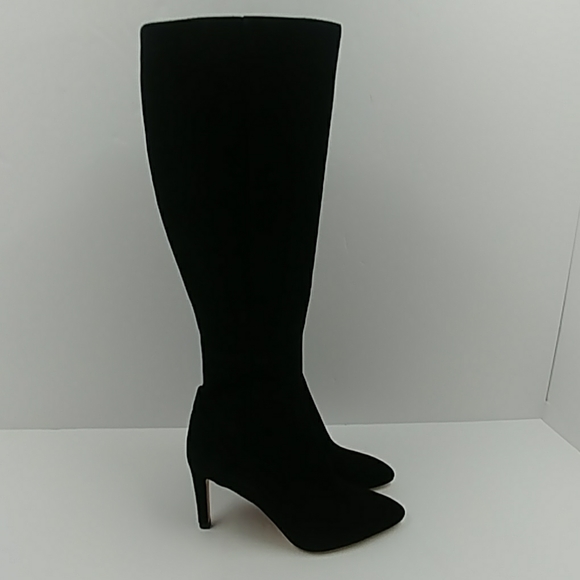 Sam Edelman Black Suede heel Boot Size 7 M - Picture 5 of 8